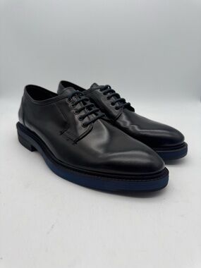 BRAND NEW Kenneth Cole New York Hi Five Black Leather Lace Up Oxfords